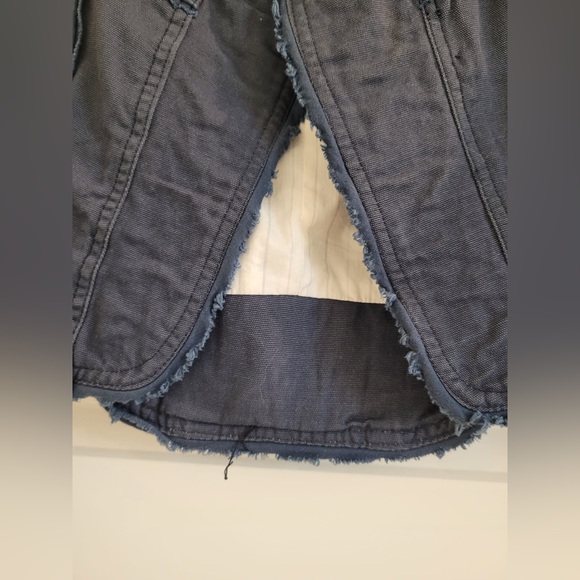 Blue long sleeve cropped jacket with details in size small - Picture 3 of 8